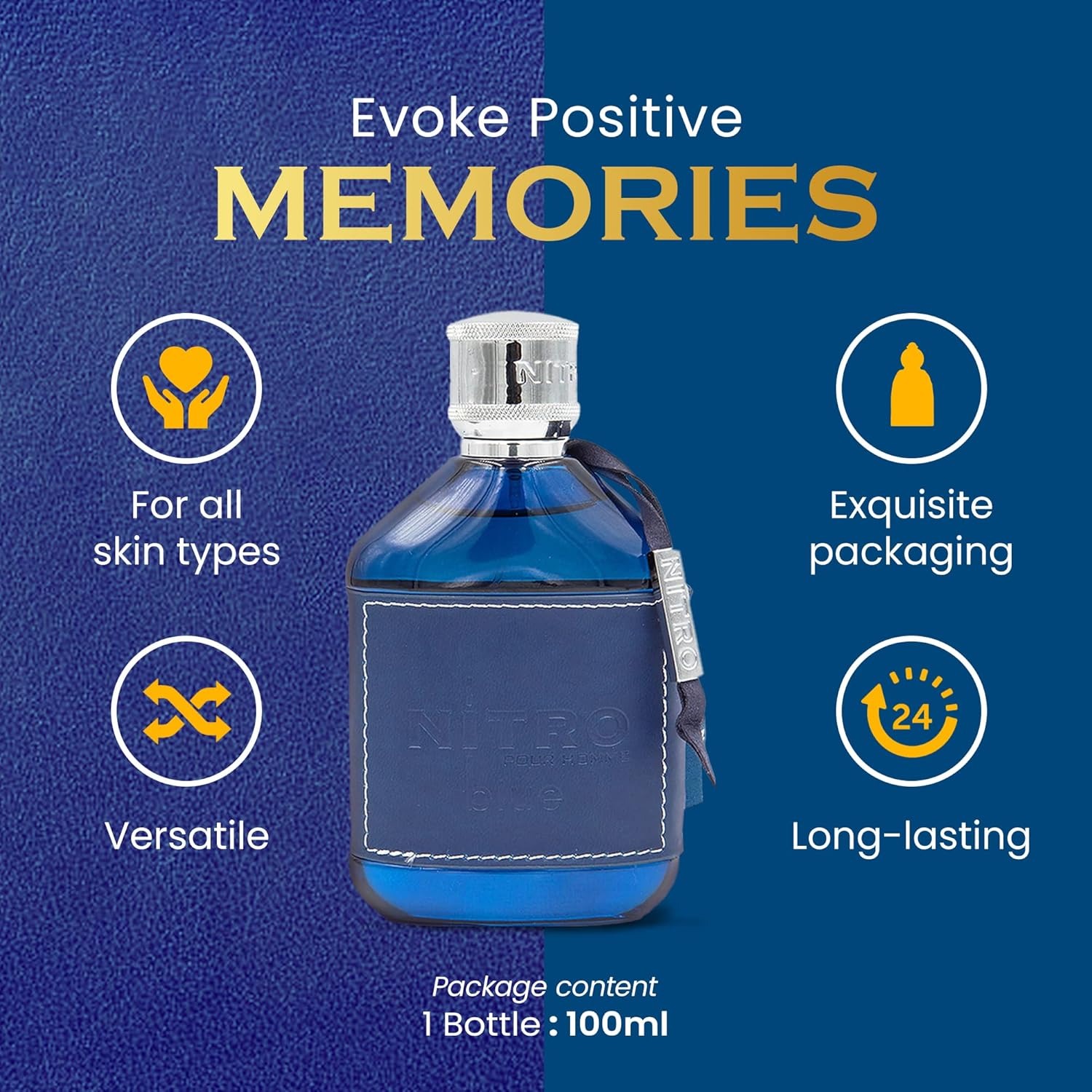 Dumont Nitro Blue 3.4 Oz Eau D - Perfume Fragrance Man ulasan dan harga