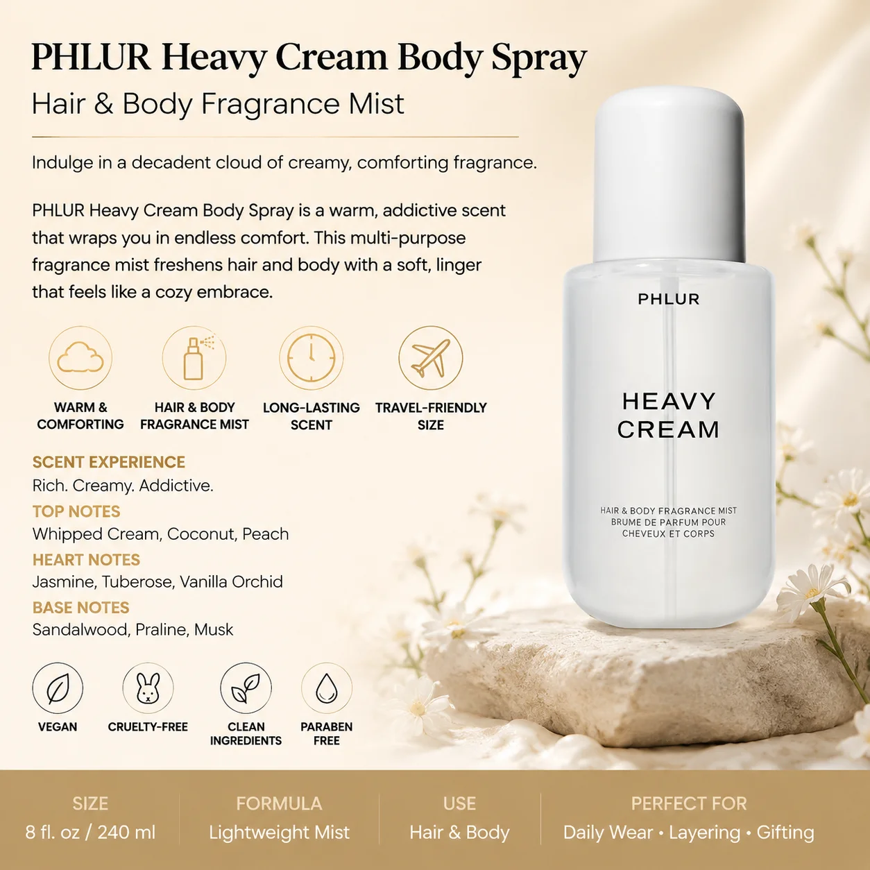 2PC PHLUR Women's Fragrance Du - Fragrance Perfume For Hair ulasan dan harga