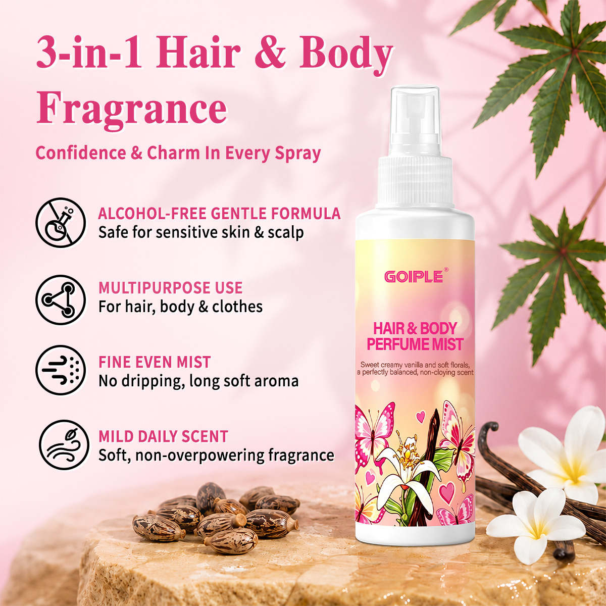 Hair & Body Perfume Mist Body  - Fragrance Perfume For Hair ulasan dan harga