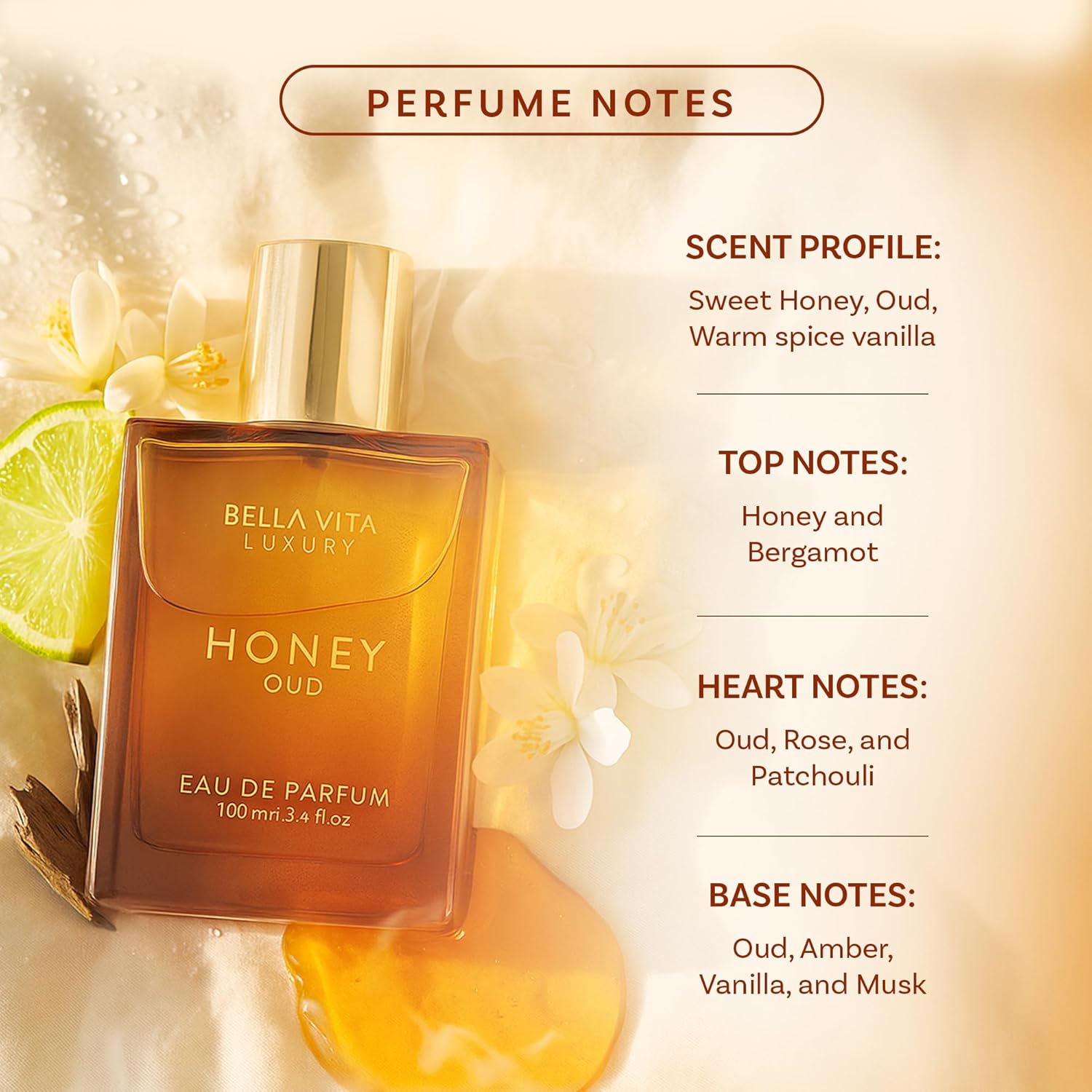 BellaVita Luxury Honey Oud EDP - Perfume Fragrance Families ulasan dan harga