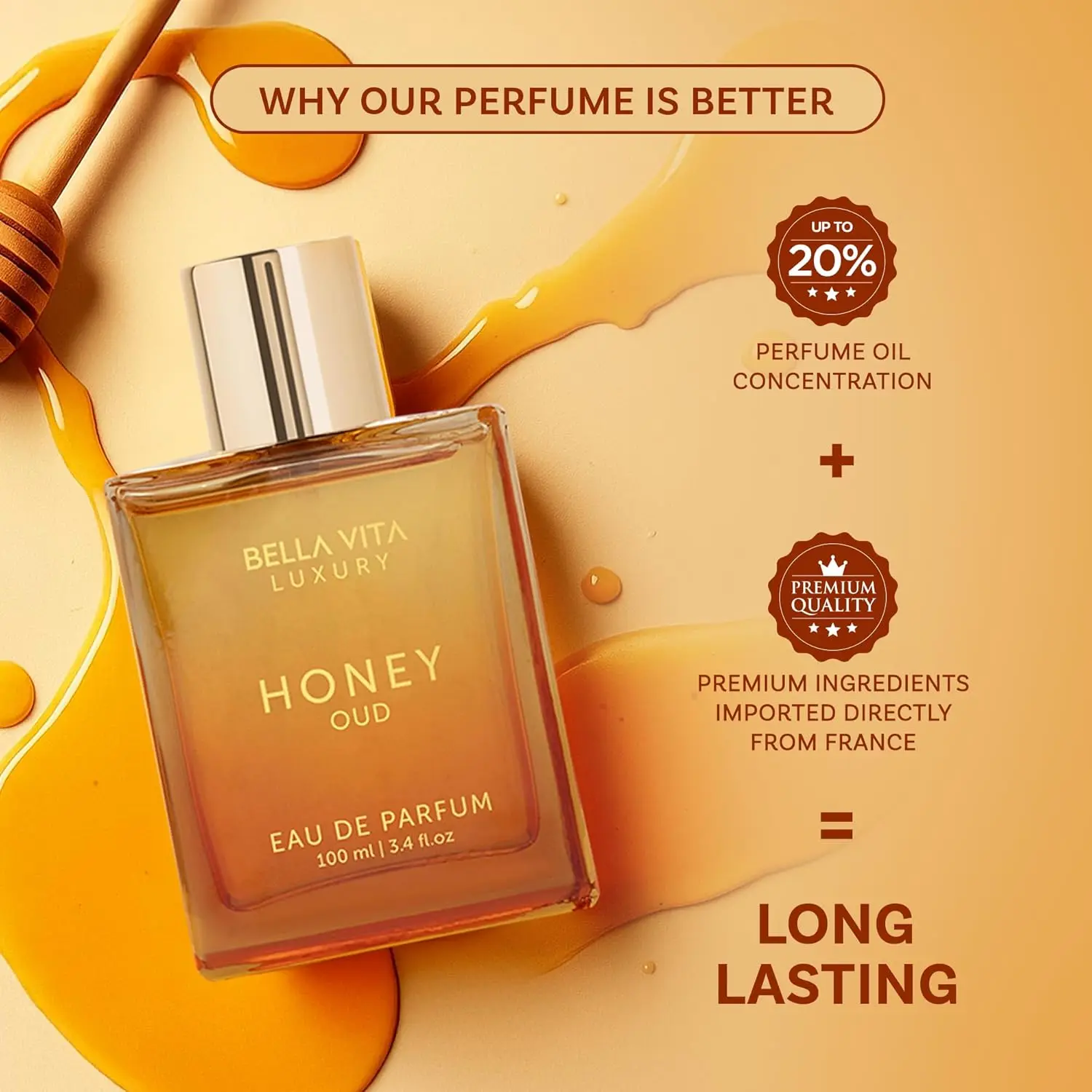BellaVita Luxury Honey Oud EDP - Perfume Fragrance Families ulasan dan harga