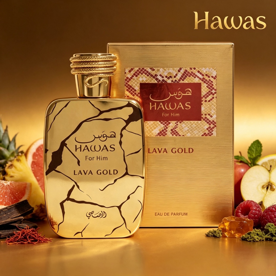 Hawas Lava Gold by Rasasi 100m - Perfume Fragrance Man ulasan dan harga