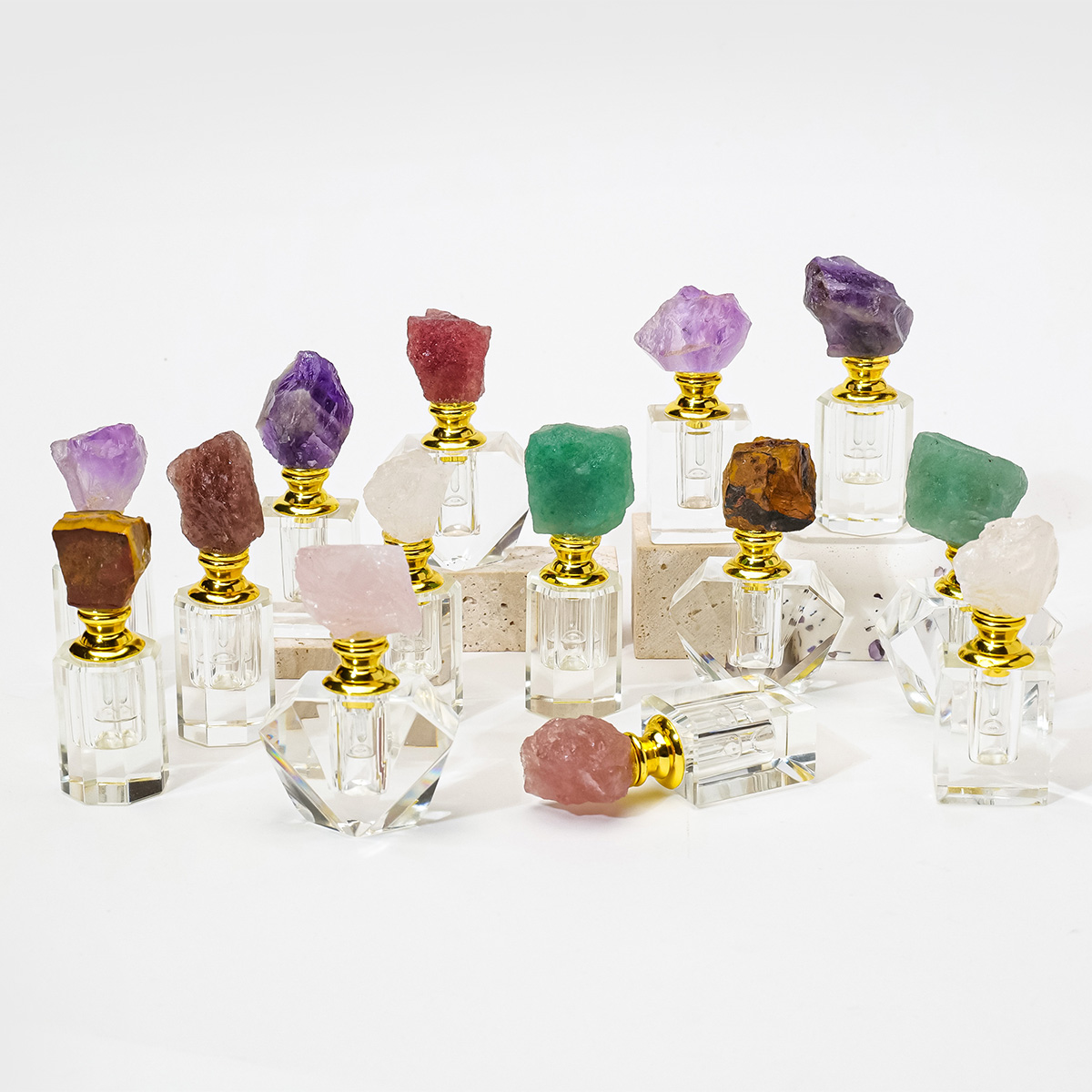 1PC Natural Amethyst Crystal C - Perfume Fragrance Vending Machine ulasan dan harga