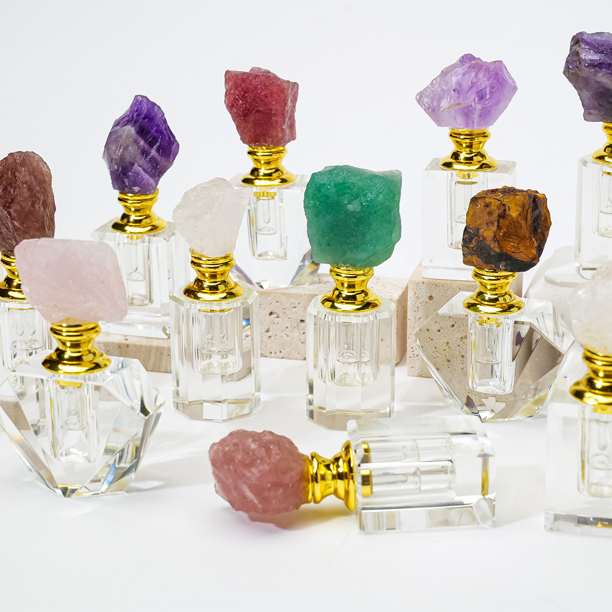 1PC Natural Amethyst Crystal C - Perfume Fragrance Vending Machine ulasan dan harga