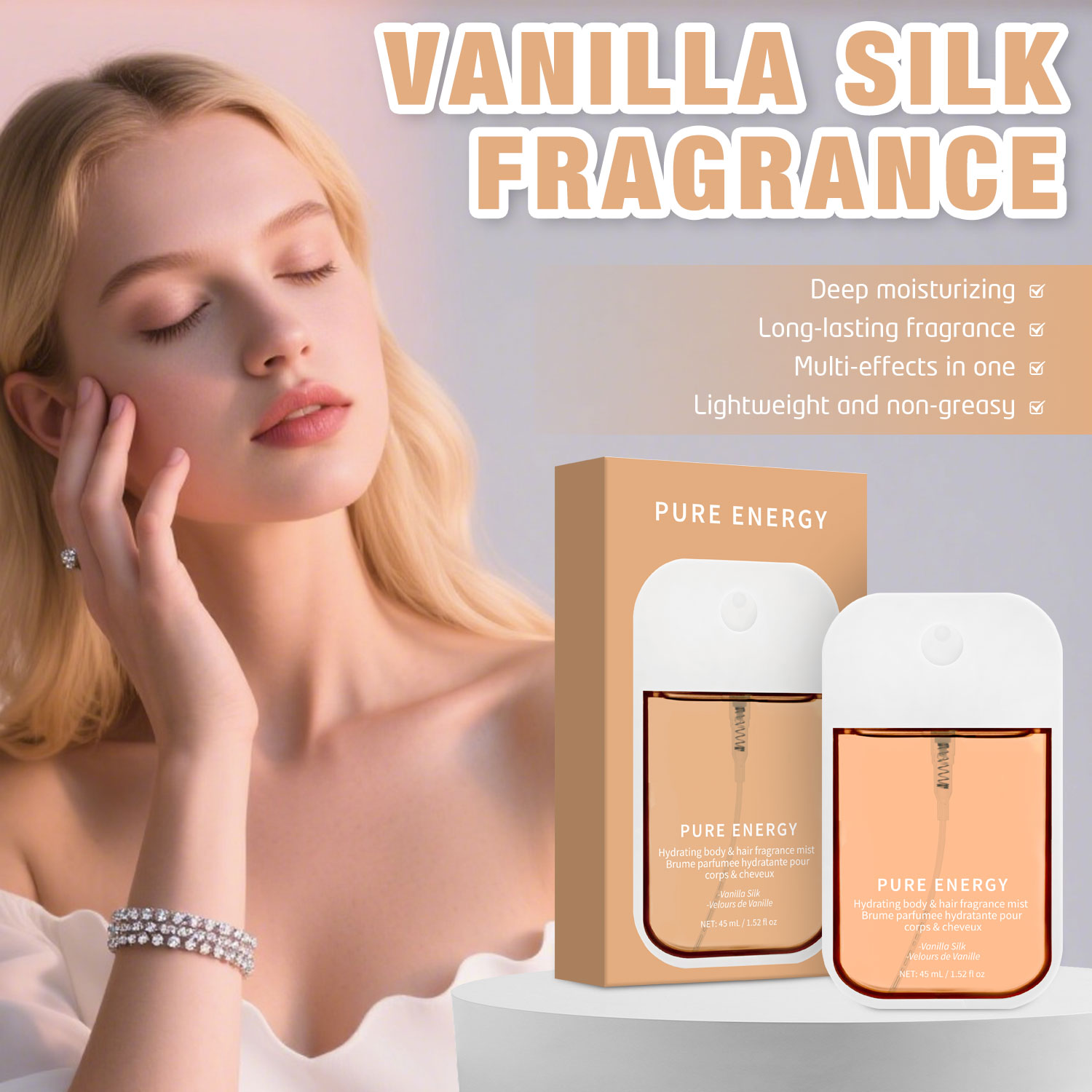 Vanilla Velvet Body Mist for W - Fragrance Perfume For Hair ulasan dan harga